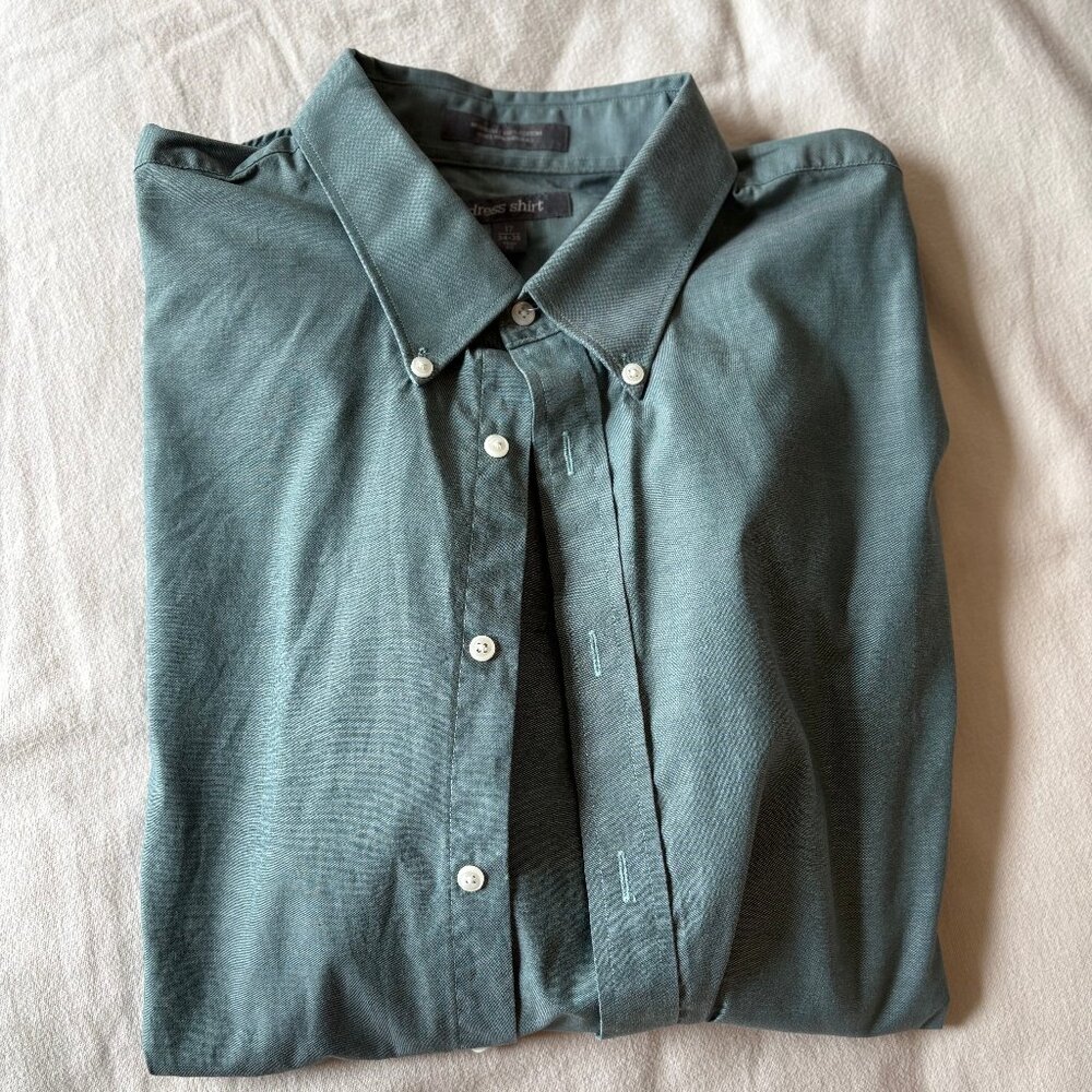 Nordstrom Green Slim Fit Dress Shirt: